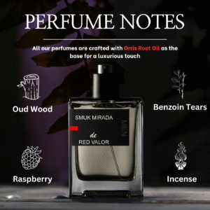 Luxury Perfume Red Valor in Velvet Gift Box